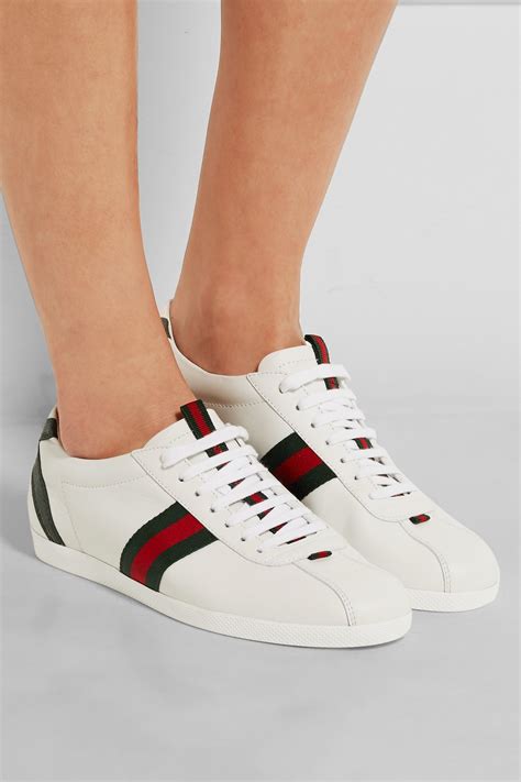 gucci aces white|ace leather Gucci sneakers.